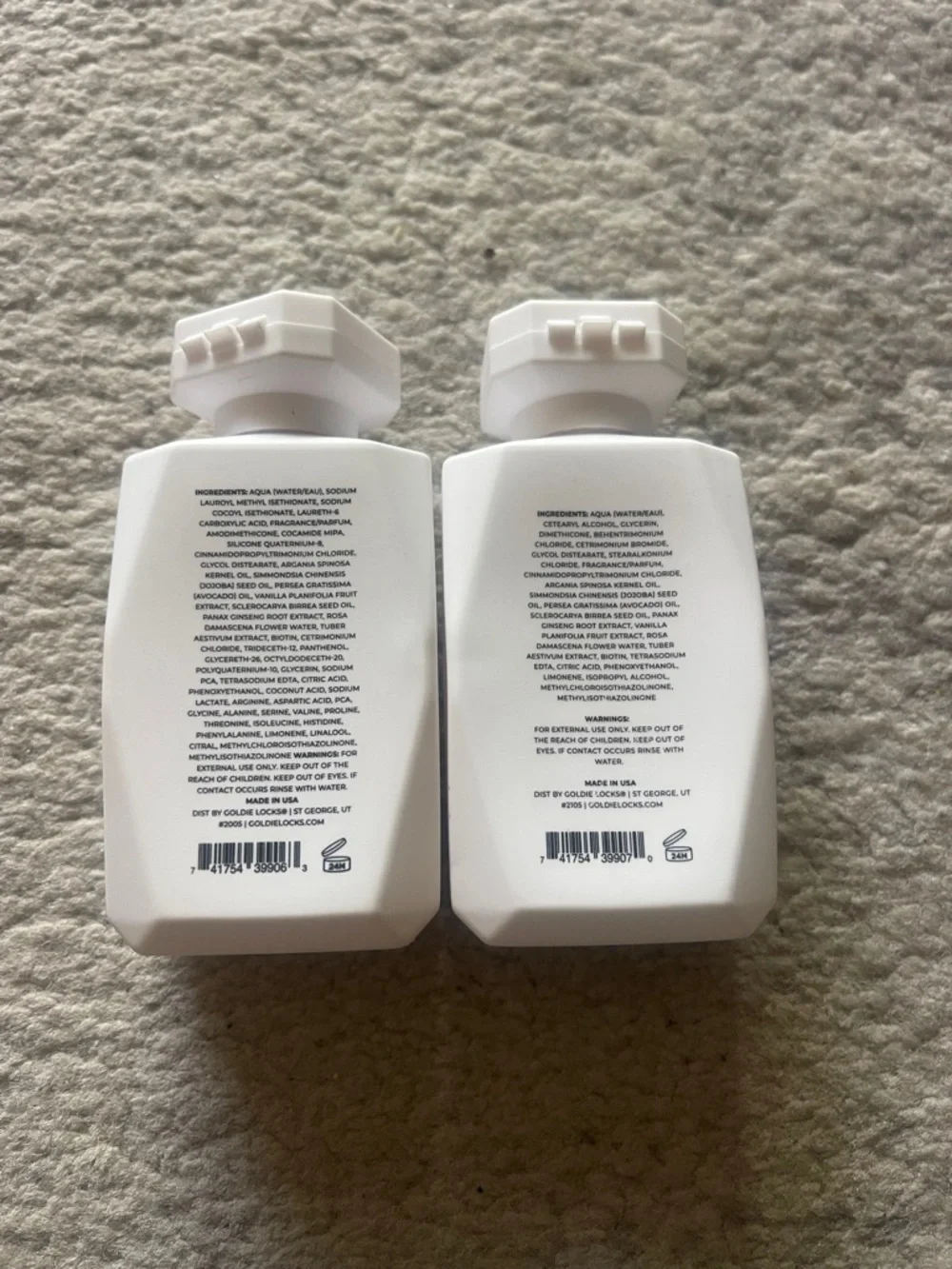 GoldieLocks shampoo & conditioner both more than 1/2 filled. Protein, free hair - Picture 3 of 3